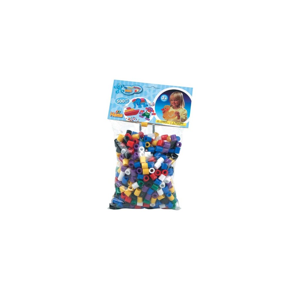 Hama Maxi Strijkkralen 500 Stuks Mixed Colors