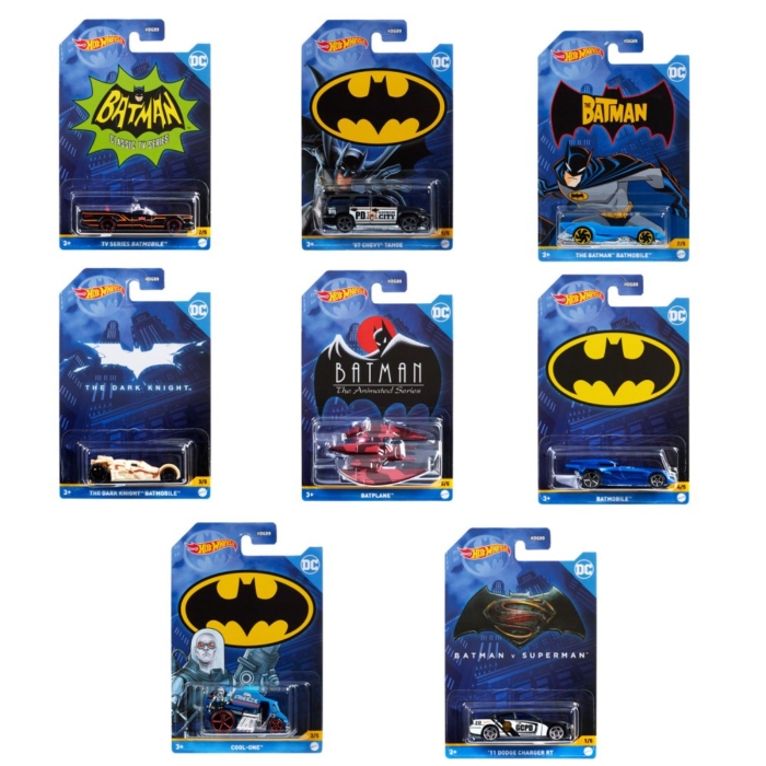 Hot Diecast Wheels Themed Batman Assorti