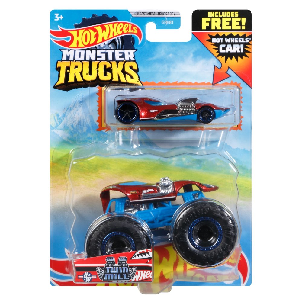 Hot Wheels Monster Trucks + Bonus 1:64 Assorti