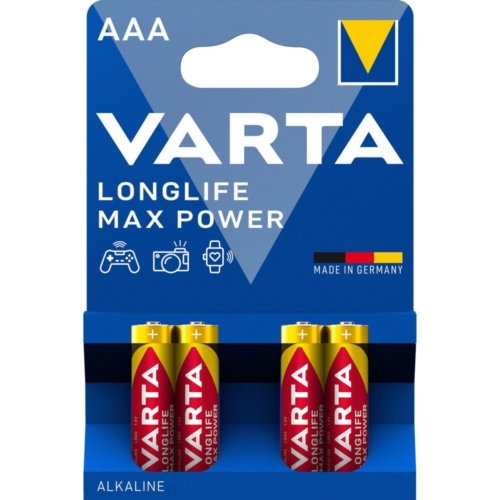 Batterij AAA 4x Varta Alkaline Max Power