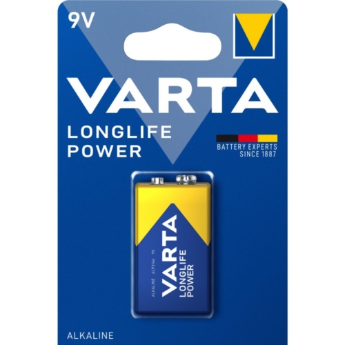 Batterij 9V Varta Alkaline Longlife Power