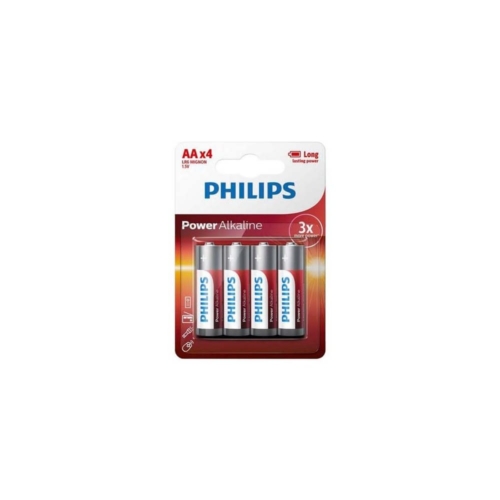 Batterij Philips AA 4 stuks Power Alkaline