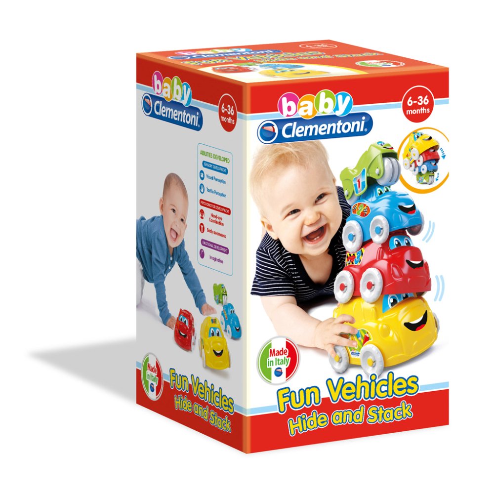 Stapeltoren Baby Auto's Clementoni