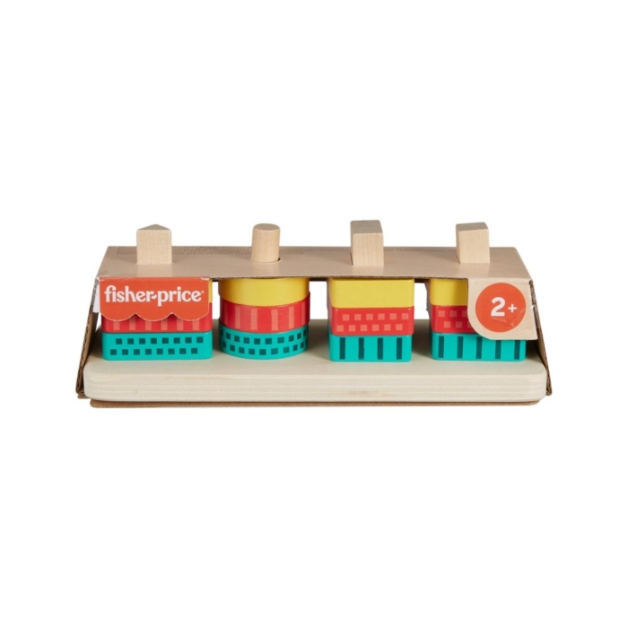 Fisher Price Hout Vormen Stapelen