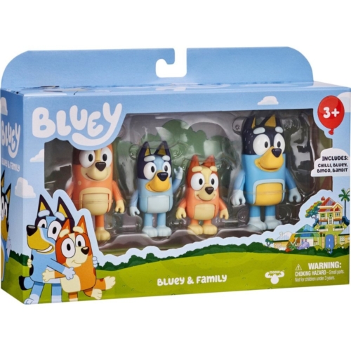 Bluey familie figurenset 4 pack