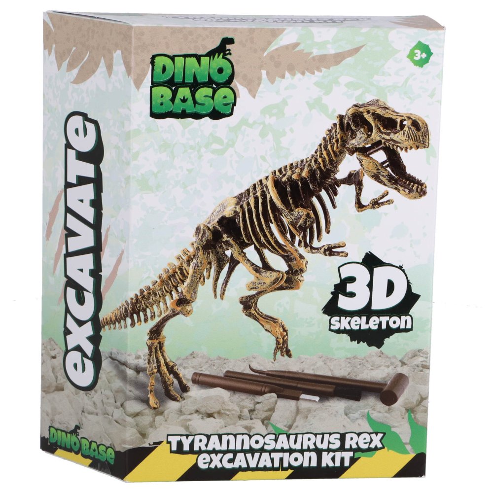 Dinobase Dino uitbikken T-Rex 3D set