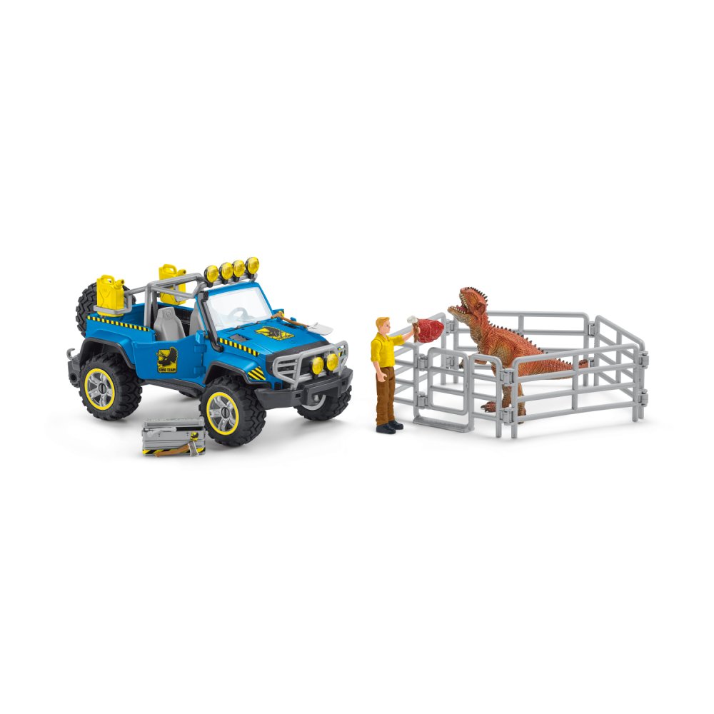 Schleich 41464 Terreinwagen Met Dino-Buitenpost