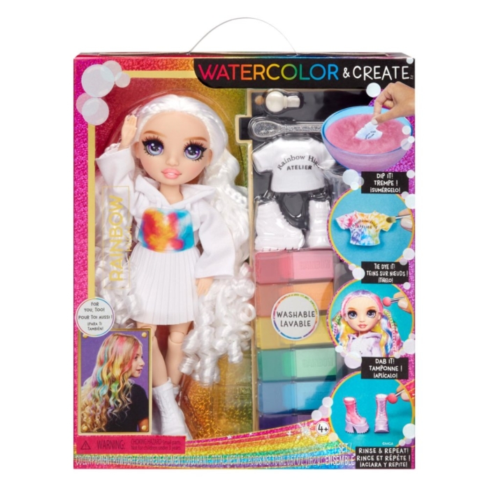 Rainbow H. WaterColor & Create Theme Dolls purple Eyes