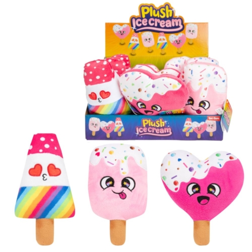 Pluche ijsje nicecream 3 assorti