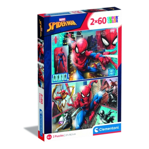 Clementoni spider-man puzzel 2 x 60 stukjes