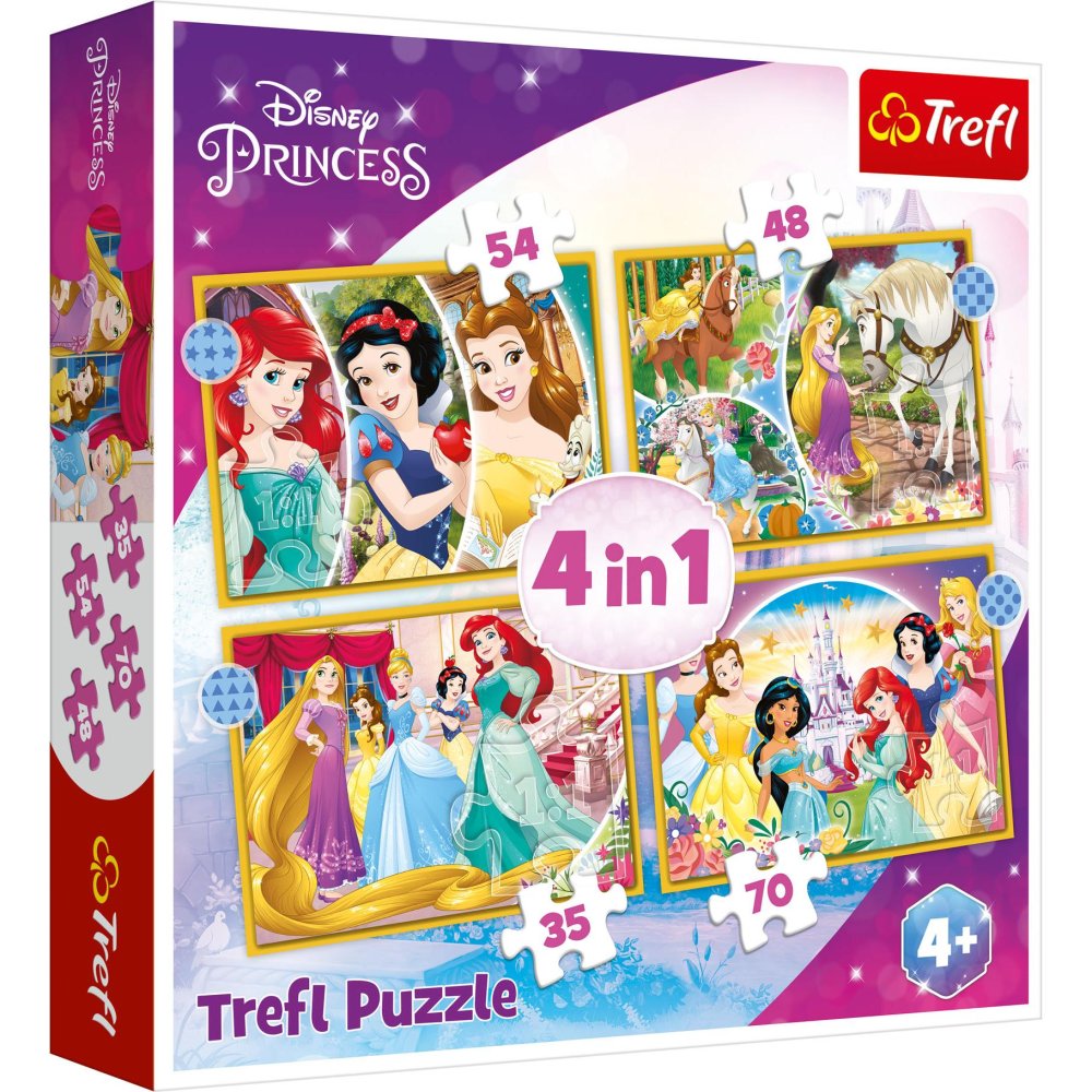 Puzzel Disney Princess 4 in 1