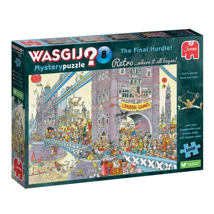 Puzzel Wasgij Retro Mystery 8 laatste horde 1000 stukjes