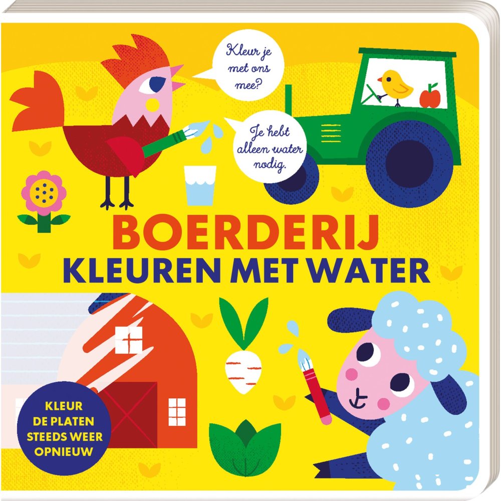 Kleuren met water boerderij - Kleurboek