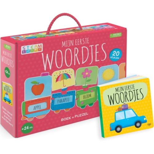 Mijn Eerste Woordjes Puzzeltrein + Boek