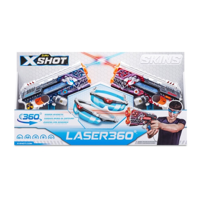 X-Shot skins laser 360 2 pak