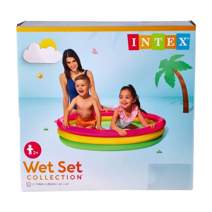 Intex Zwembad Baby Sunset 3 Rings 114 X 25 Cm