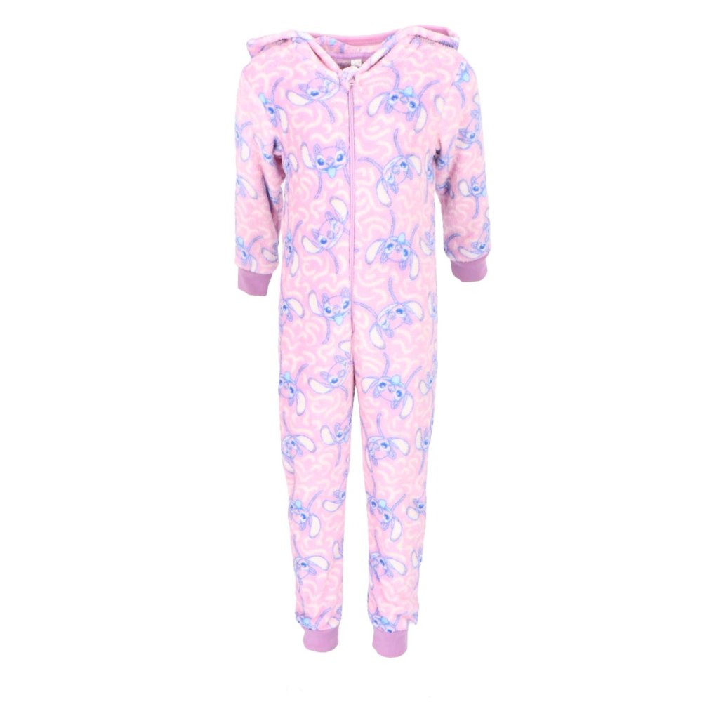 Onesie lilo & stitch roze maat 110-116