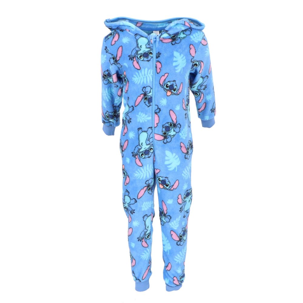 Onesie lilo & stitch blauw maat 110-116