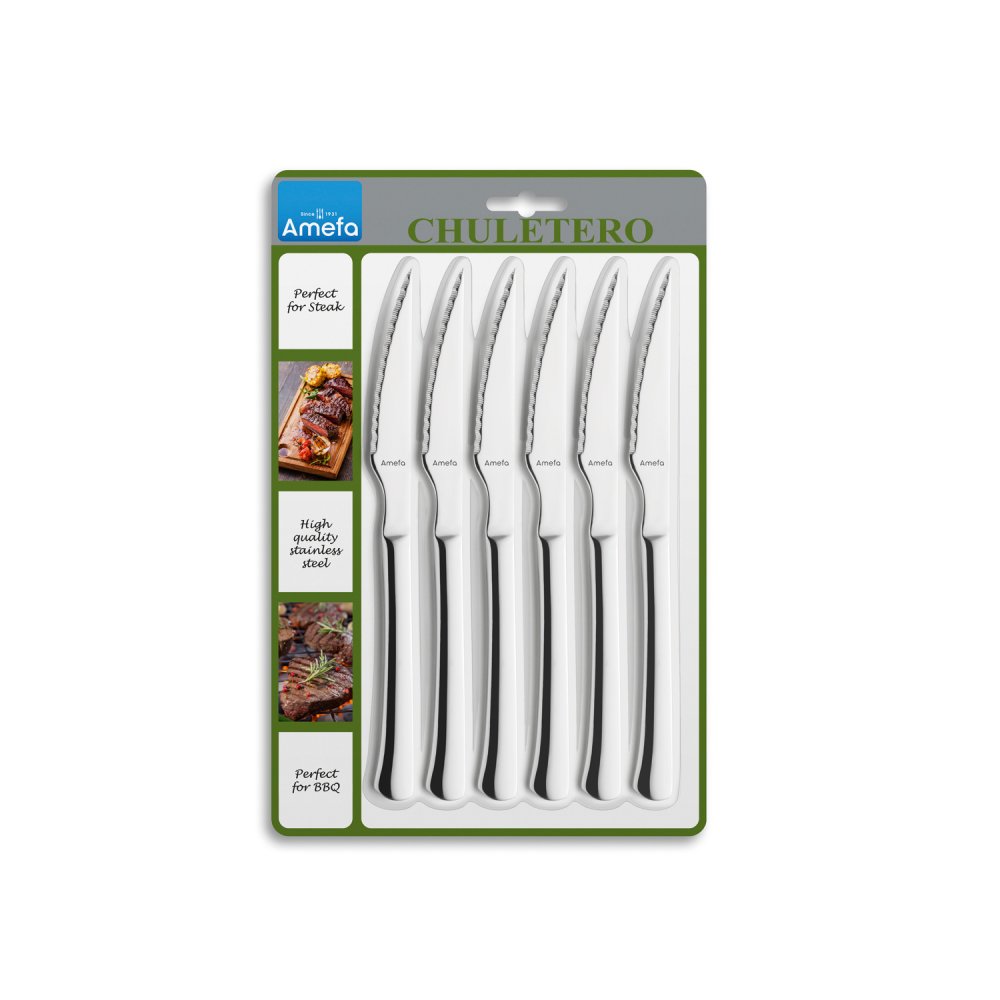 Amefa Chuletero steakmessen 6 stuks