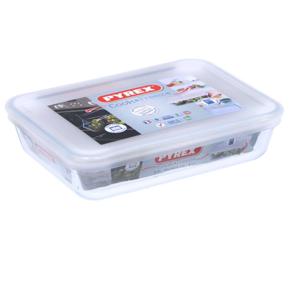 Pyrex Cook & Freeze Ovenschaal 19 x 14 cm Met Vershouddeksel