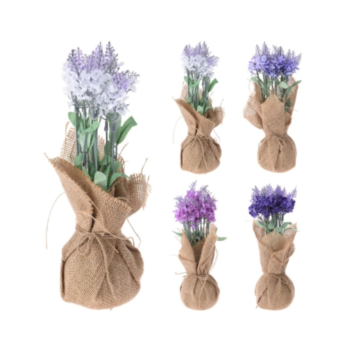 Plantje Lavendel In Jute Zak