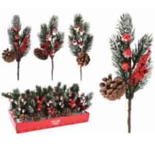 Kerst steker 22 cm 3 assorti design