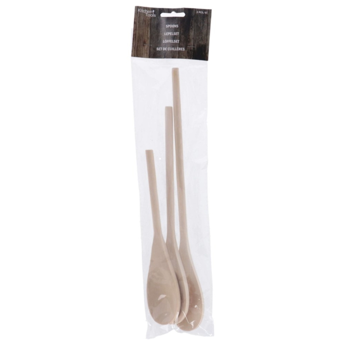 Kitchen Tools Houten lepels set van 3