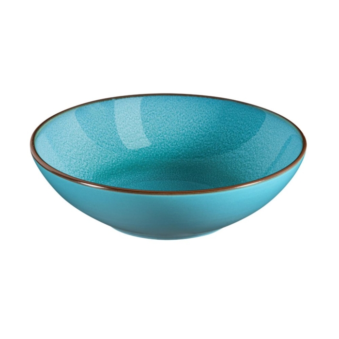 Feeling turquoise pasta bord 18 cm