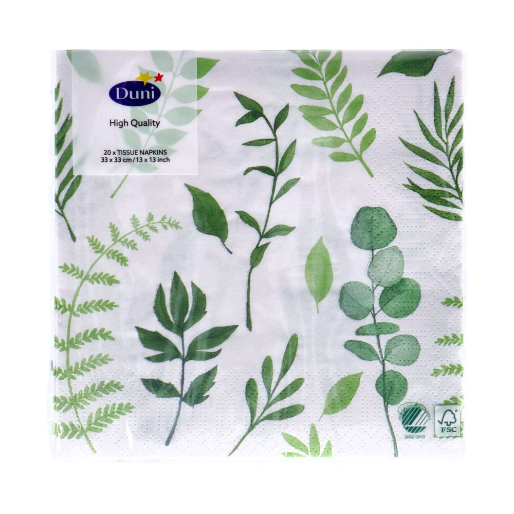 Servetten Greenery 33x33 cm