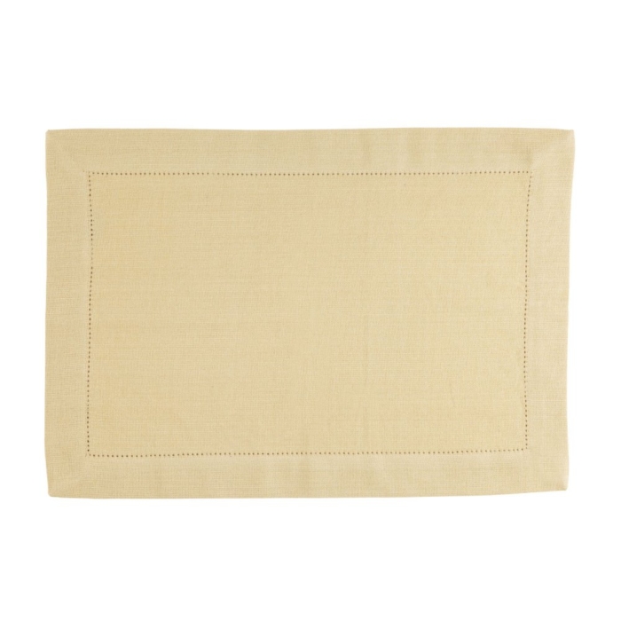 Placemat Indi pampas yellow 35 x 50 cm set of 4