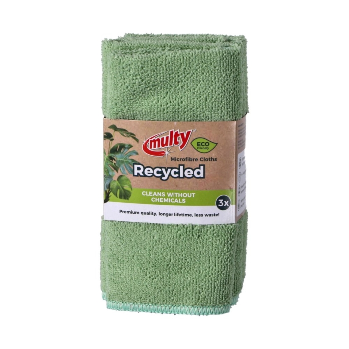 Multy gerecyclede microvezeldoeken 3 stuks ECO