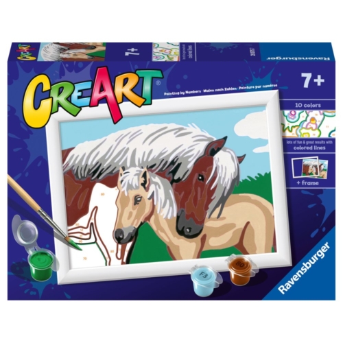 Ravensburger Creart Schilderen op nummer merrie  met veulen