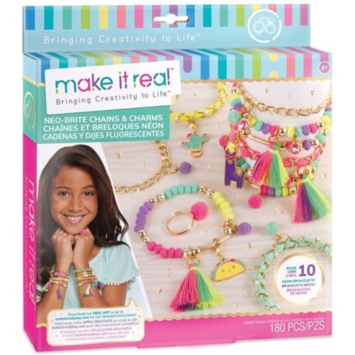 Make It Real neon armband met bedeltjes maken