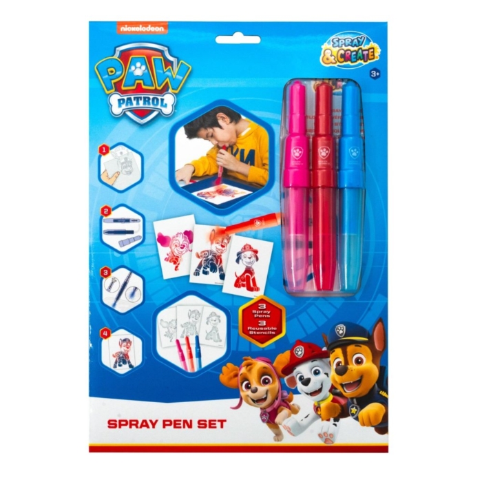 Paw Patrol Spray Pen Set In A4 Enveloppe