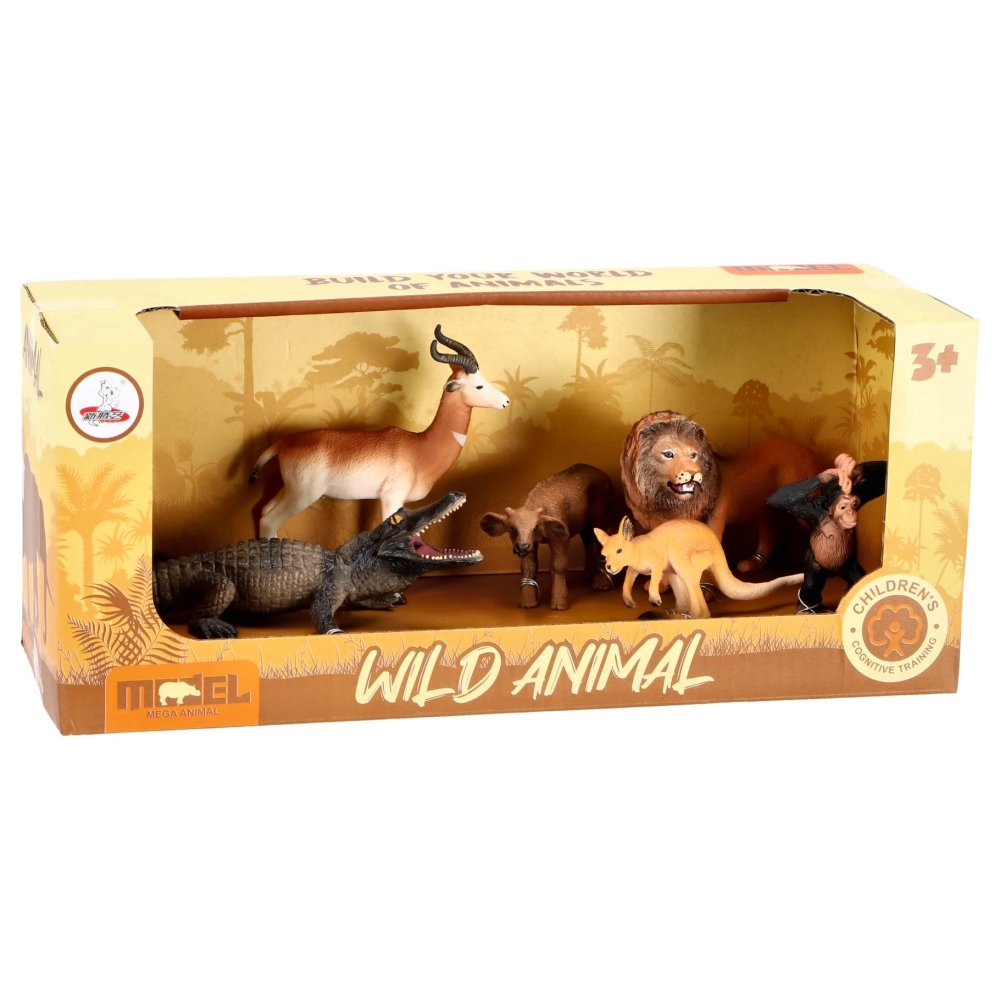 Wilde dieren set 6 delig