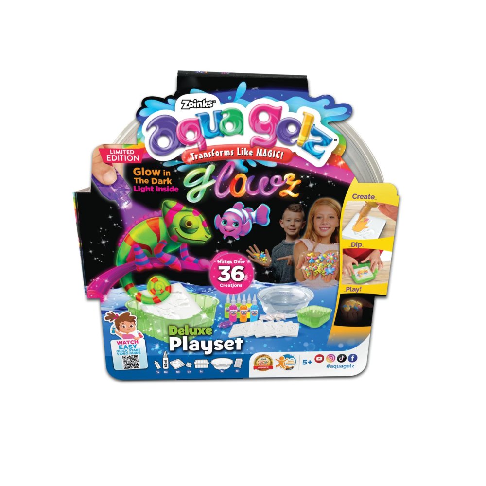 Aqua Gelz glow in the dark figuren speelset