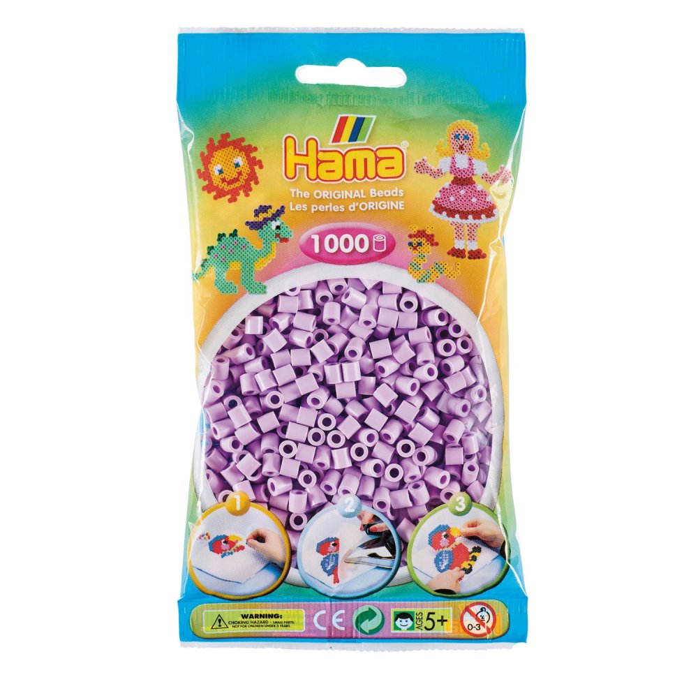 Hama Strijkkralen 1000 Stuks Lila Pastel