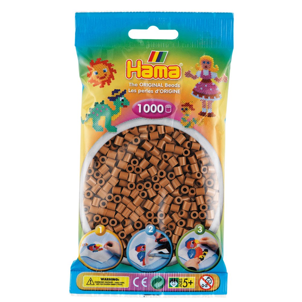 Hama Strijkkralen 1000 Stuks Nougat Bruin