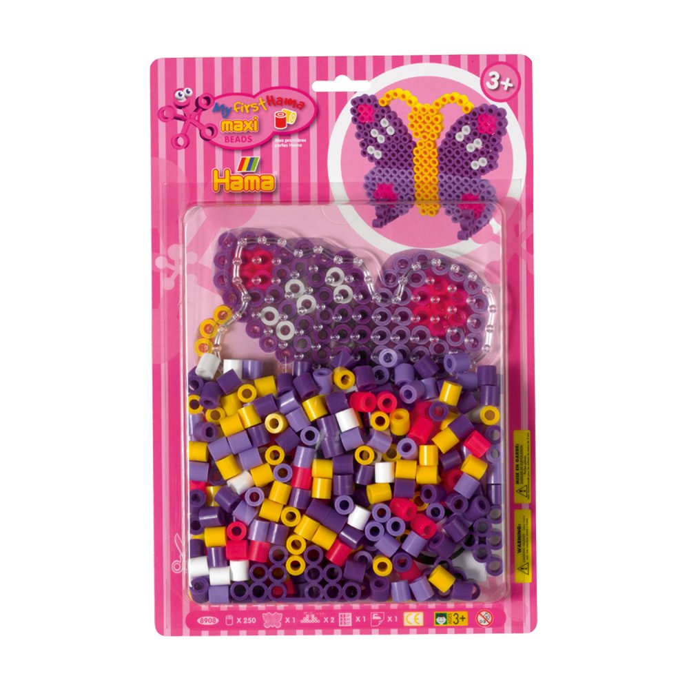 Hama Maxi Strijkkralen Blister Pack Vlinder 250 Stuks