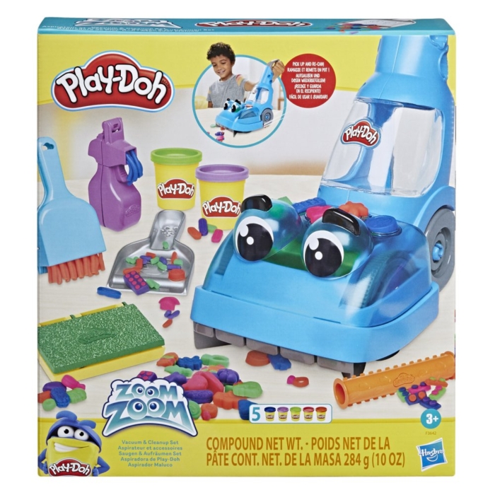 Play-Doh Zoom Zoom vacuüm en schoonmaak set