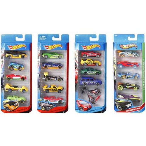 Hot Wheels Auto Diecast 5-Pack Assorti