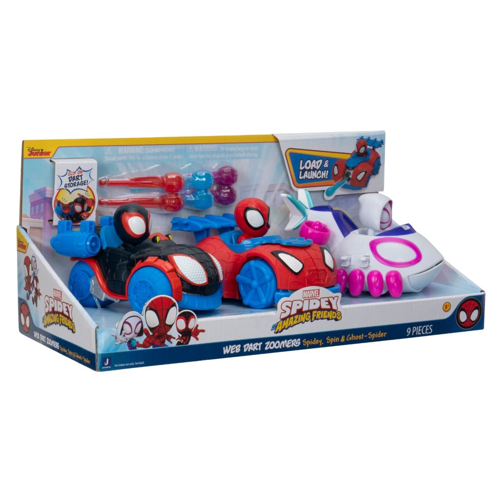 Spidey voertuig dart zoomer assorti