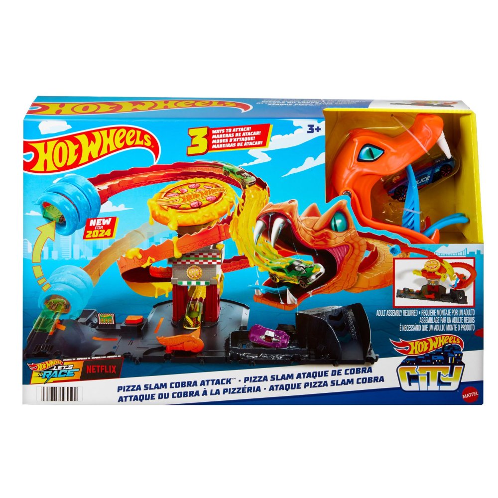 Hot Wheels city pizza slam cobra attack