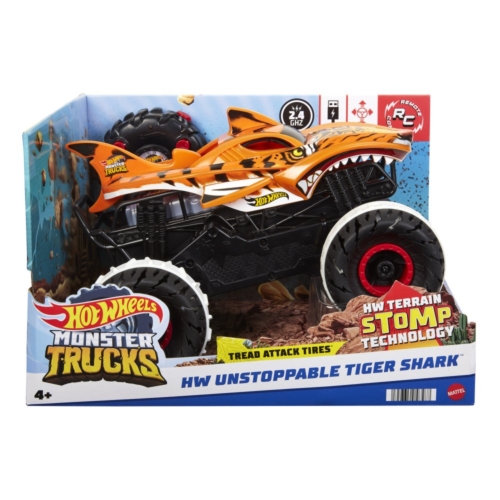 Hw Rc Monster Trucks Unstoppable Tiger Shark 1:15 RC Vehicle