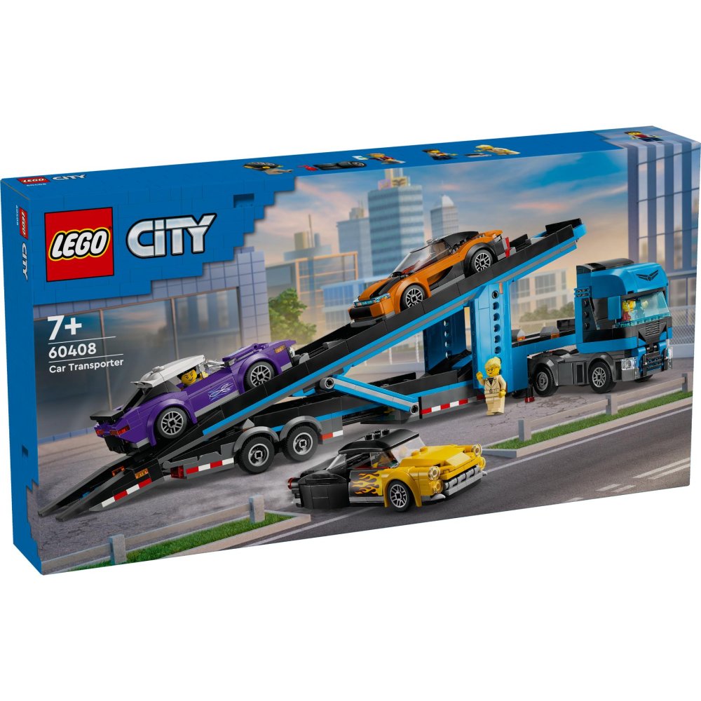 LEGO 60408 City Big Vehicles Transportvoertuig Met Sportauto's