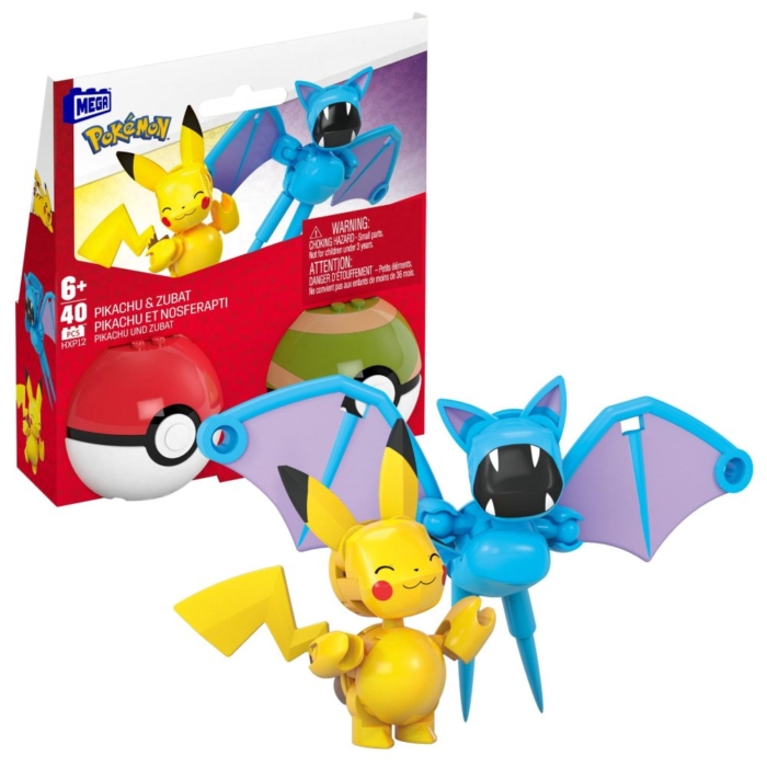 Pokémon mega Pikachu en Zubat