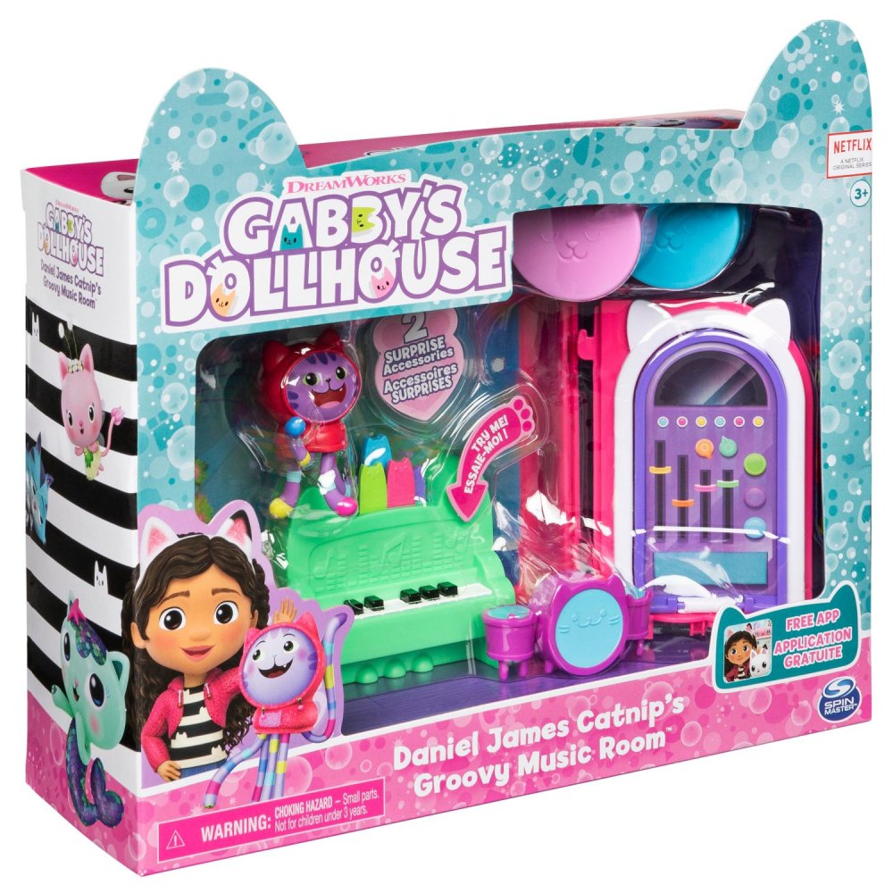 Gabby's Dollhouse Deluxe Room DJ Kattenkruid  Muziekkamer