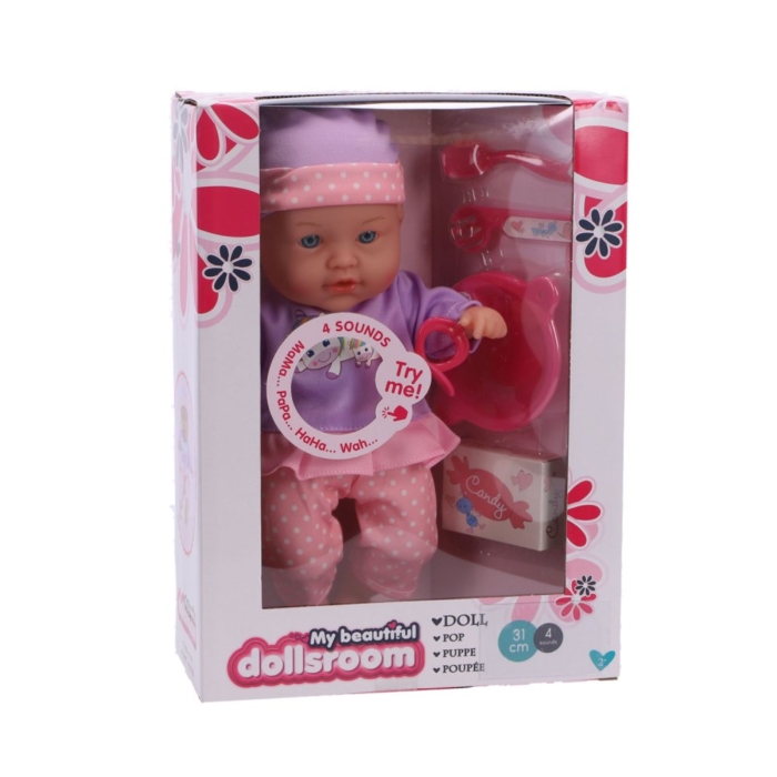 Pop 31 Cm 4 Geluiden + 5 Accessoires My Beautiful Dollsroom