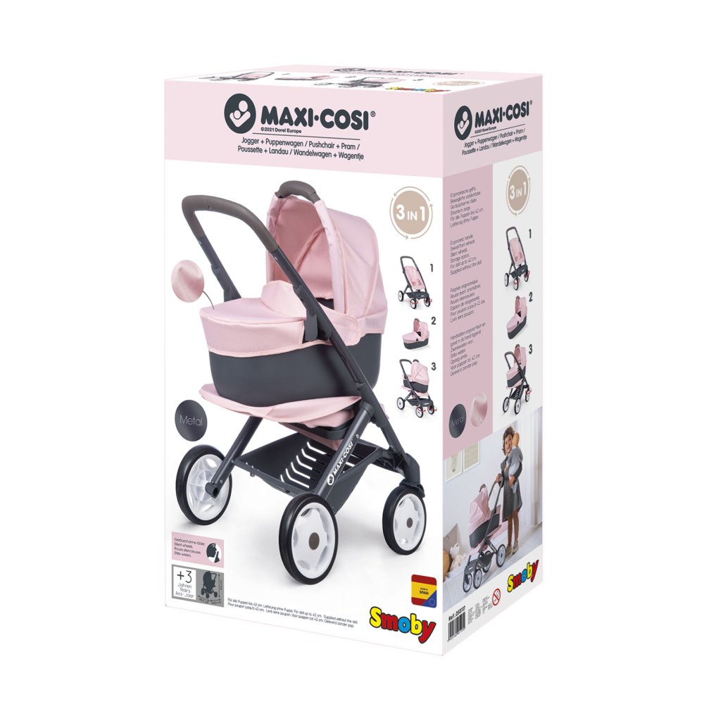 Poppenwagen Quinny 3 In 1 Licht Roze