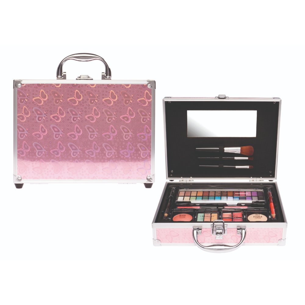 Casuelle Make-Up Koffer Holografisch Vlinder